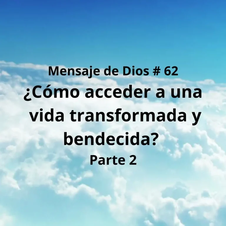 El objetivo de la obra de Dios es salvar almas,